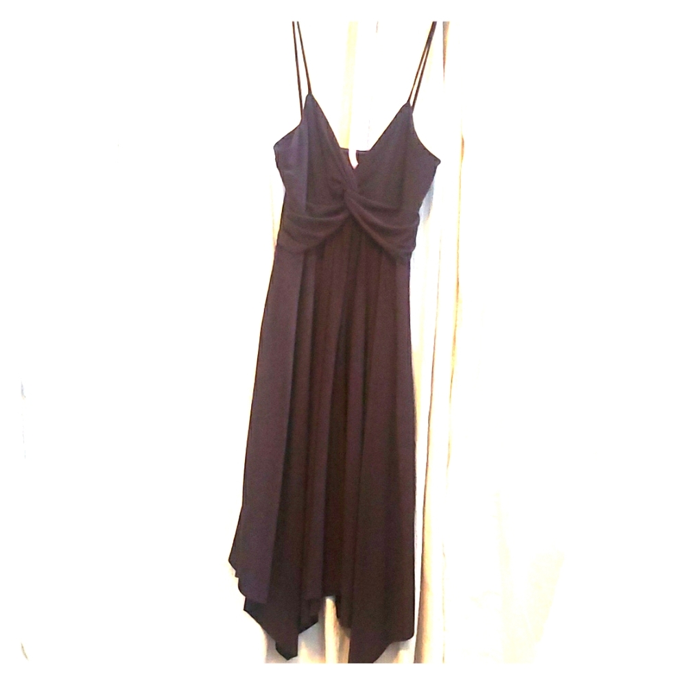 Spandex spaghetti strap brown dress sz sm